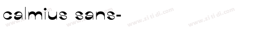 calmius sans字体转换